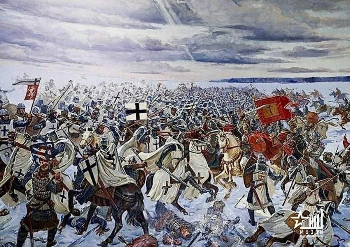 5 апреля 1242 года — русские разбили Ливонский орден на Чудском озере 5 апреля 1242 года — русские разбили Ливонский орден на Чудском озере