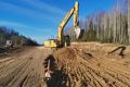 В Коношском районе продолжаются земляные работы на автодороге Коноша – Вожега