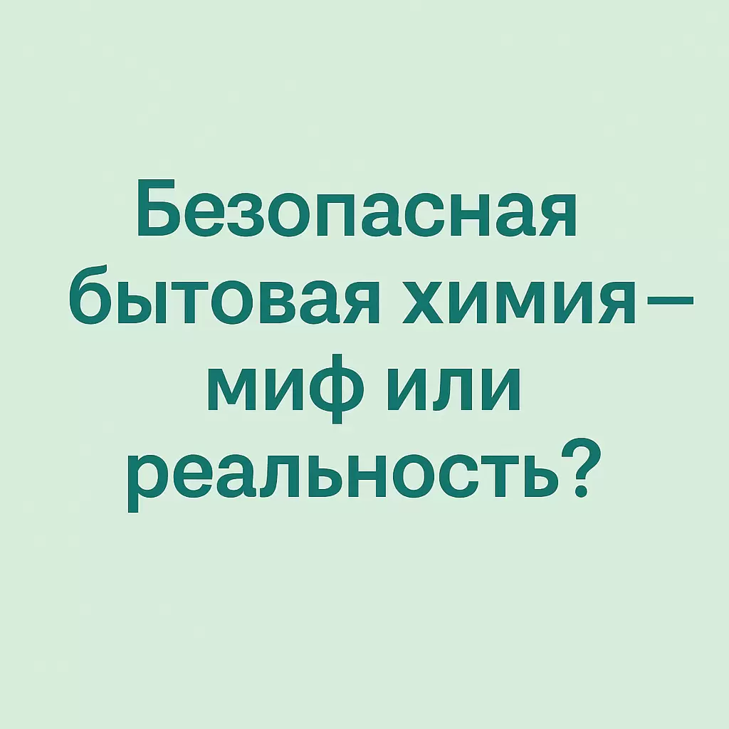 Безопасная бытовая химия: реальность или вымысел?