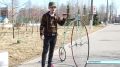 Северодвинске заметили необычный транспорт — пенни-фартинг