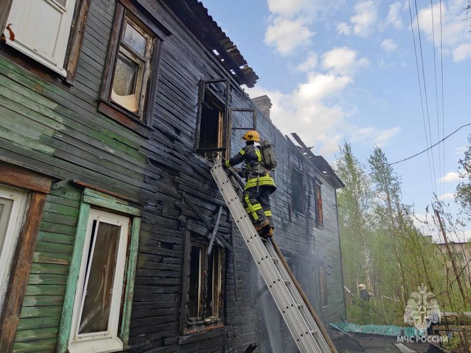 Пожар в частично расселённом доме ликвидирован Пожар в частично расселённом доме ликвидирован