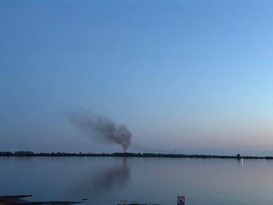 Пожар на острове Кего: горели хозяйственные постройки