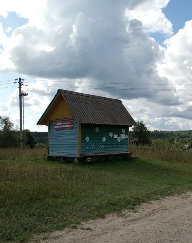 Остановка в Шенкурском округе: тюль на окнах, кресло с ковриком, картины из пазлов Остановка в Шенкурском округе: тюль на окнах, кресло с ковриком, картины из пазлов