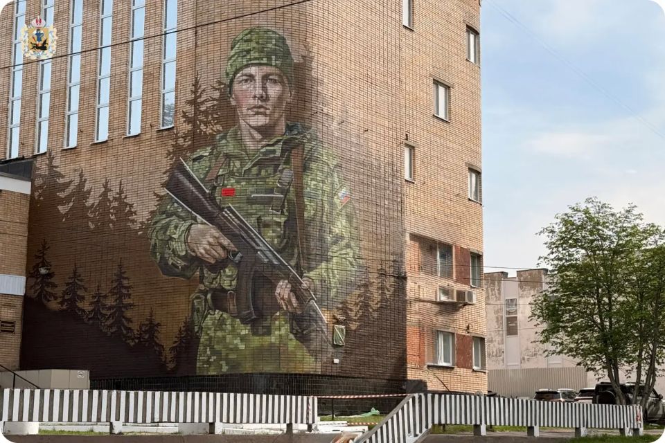 Новый мурал появился в Архангельске Новый мурал появился в Архангельске