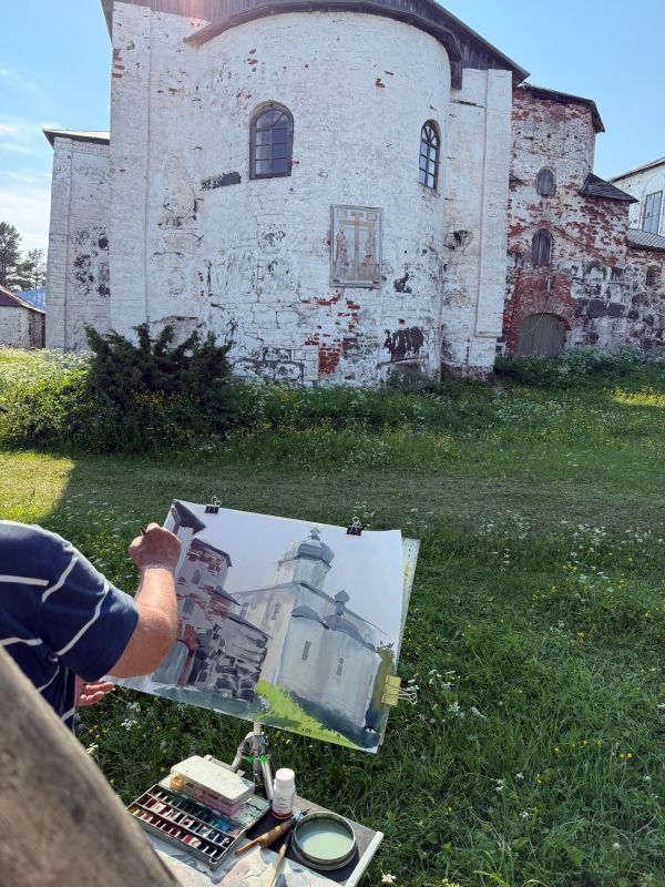 На Кий-острове — пленэр!. Художники из Архангельска, Северодвинска, Москвы, Санкт-Петербурга и других городов собрались на живописном острове в Белом море На Кий-острове — пленэр!. Художники из Архангельска, Северодвинска, Москвы, Санкт-Петербурга и других городов собрались на живописном острове в Белом море