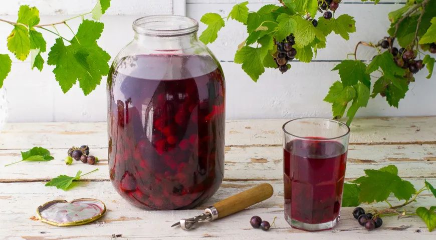 Освежающая находка: компот из черной смородины с мятой для горячих дней