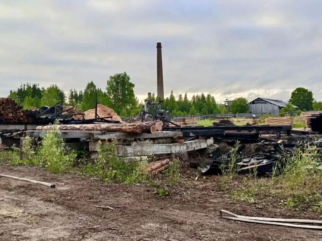 В Плесецком округе ночью сгорел цех частной пилорамы В Плесецком округе ночью сгорел цех частной пилорамы