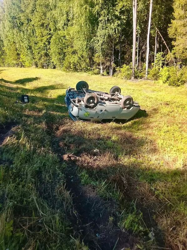 В Вельском округе перевернулась «Буханка» В Вельском округе перевернулась «Буханка»