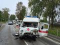 В Коношском районе скорая с мигалками столкнулась с легковушкой при обгоне, пострадали водитель неотложки и фельдшер