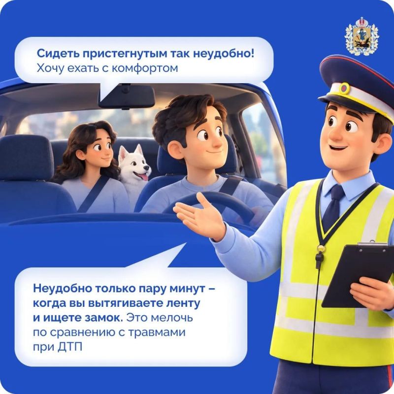 Использование ремня безопасности – простое действие, которое может спасти жизнь Использование ремня безопасности – простое действие, которое может спасти жизнь