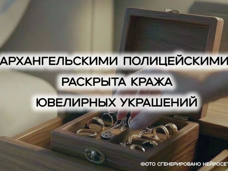 Архангельскими полицейскими раскрыта кража ювелирных украшений