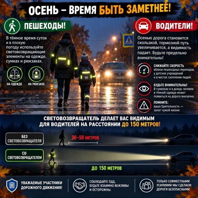 С наступлением осени световой день становится короче, все чаще идут дожди, и рано наступают сумерки